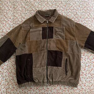 BDG Patchwork Corduroy Harrington Jacket